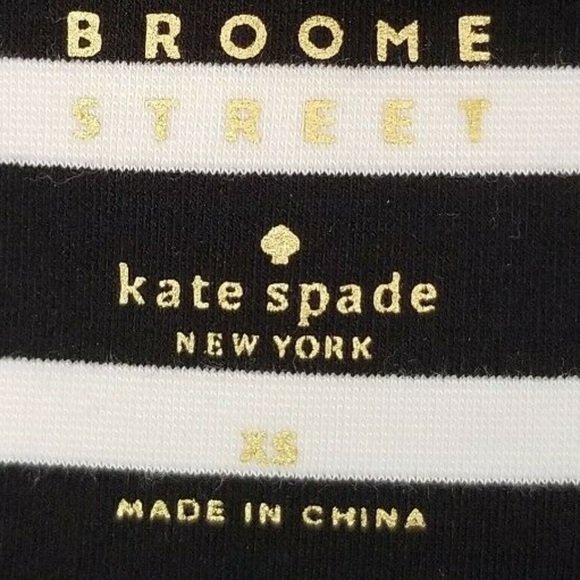 Kate Spade White Stripe Shift Dress Boat Neck XS S - Picture 5 of 6